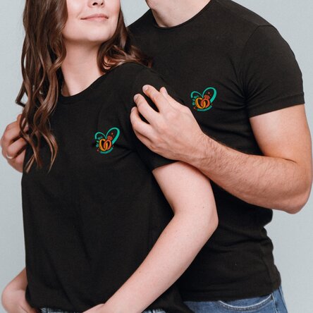 Tricou din bumbac personalizat cu text - Wedding rings