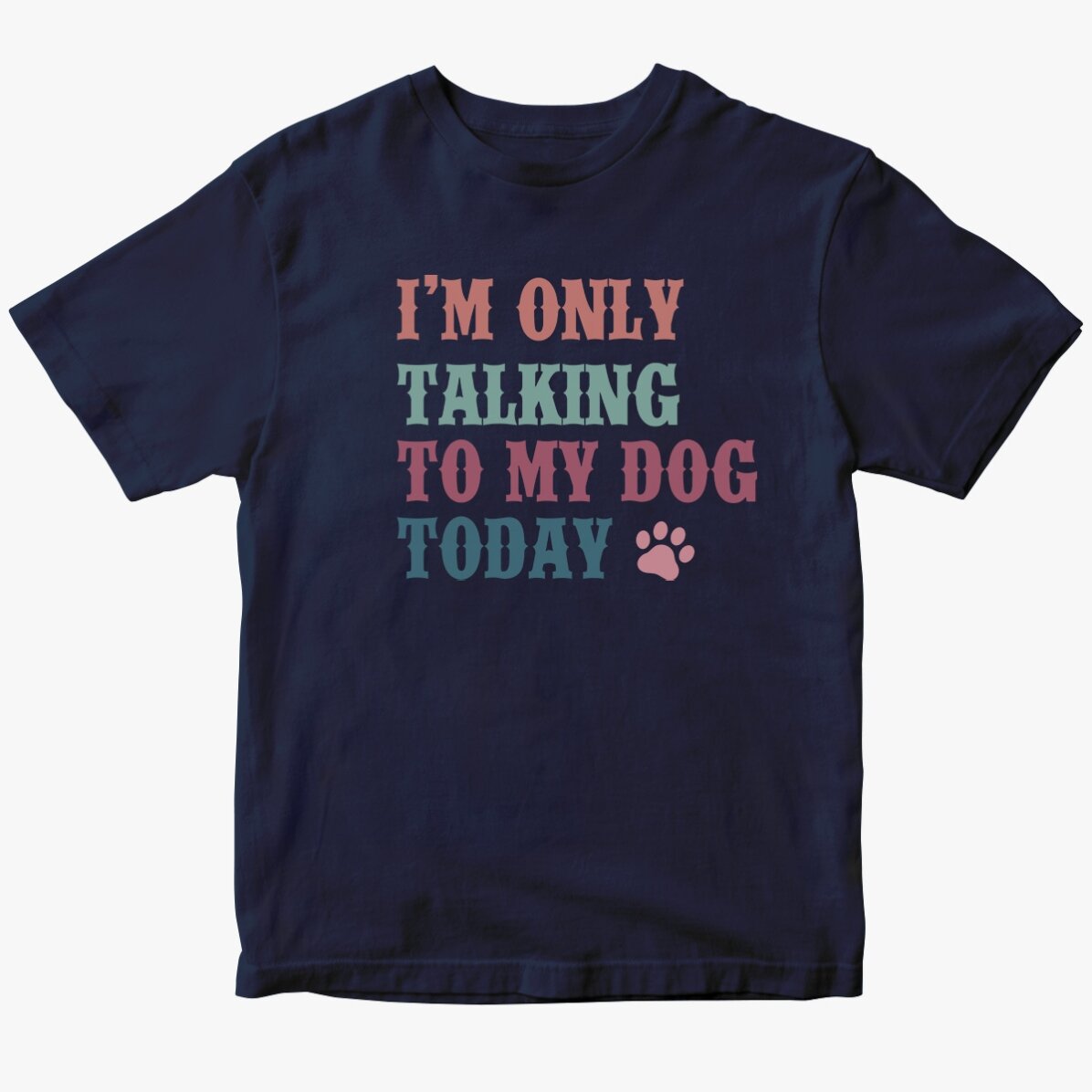 Tricou din bumbac personalizat - Talking to my dog
