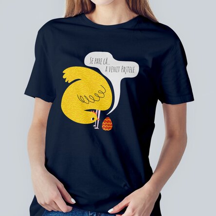 Tricou din bumbac personalizat - Vine Paștele