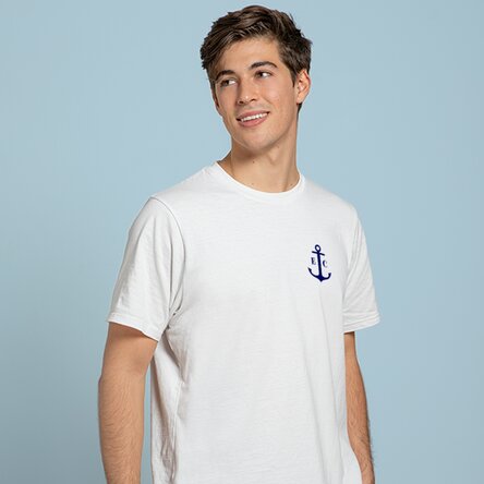 Tricou personalizat cu inițiale - Ancoră / Marinar