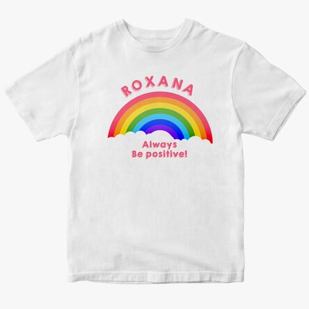 Személyre szabott póló szöveggel - Mindig légy pozitív!