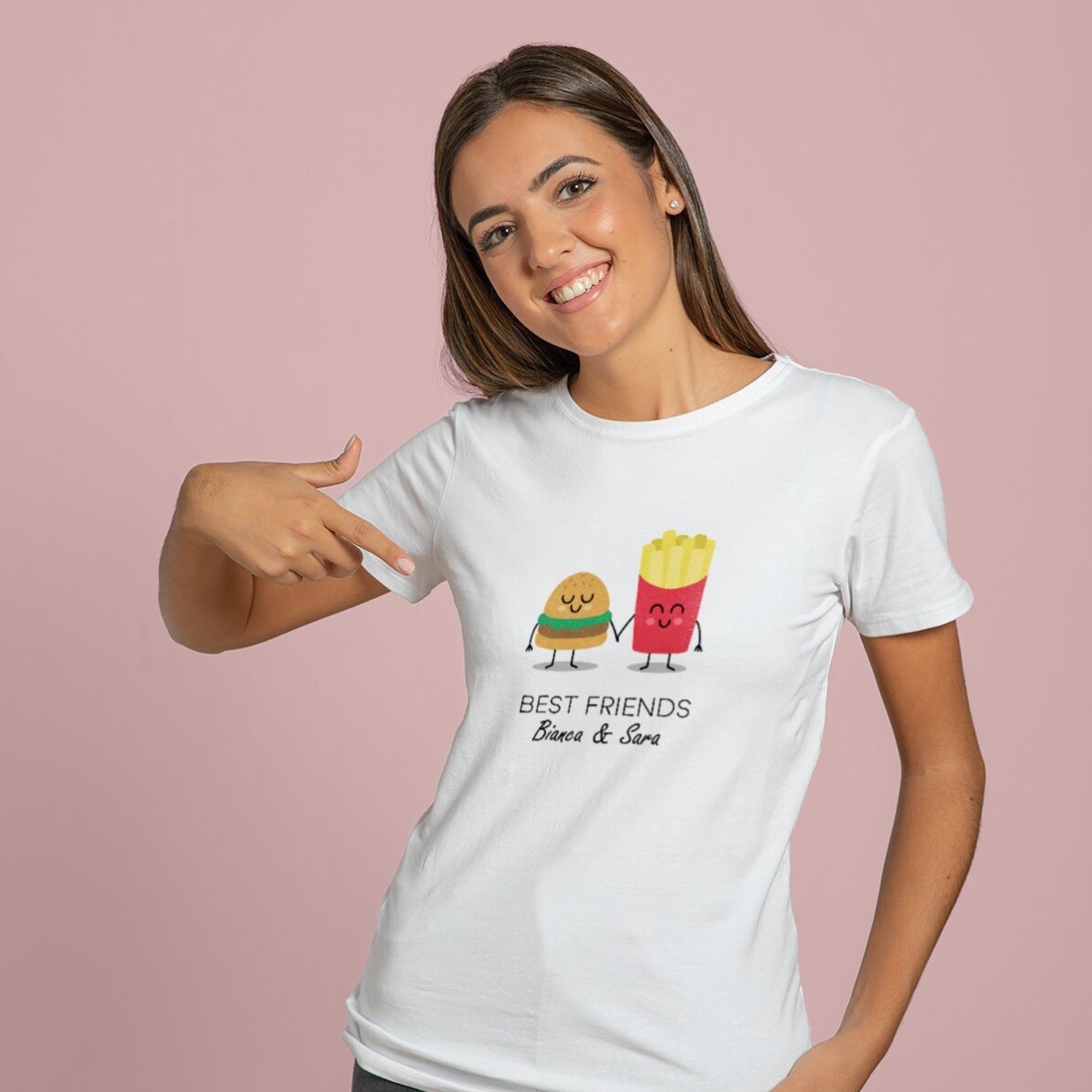 Tricou personalizat cu text - Best friends