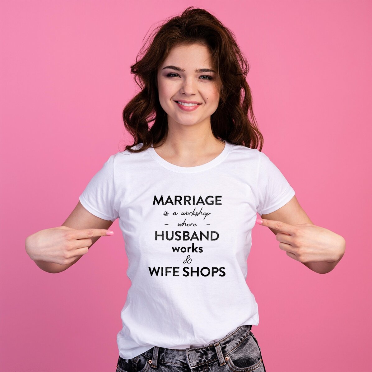 Tricou personalizat cu text despre căsătorie