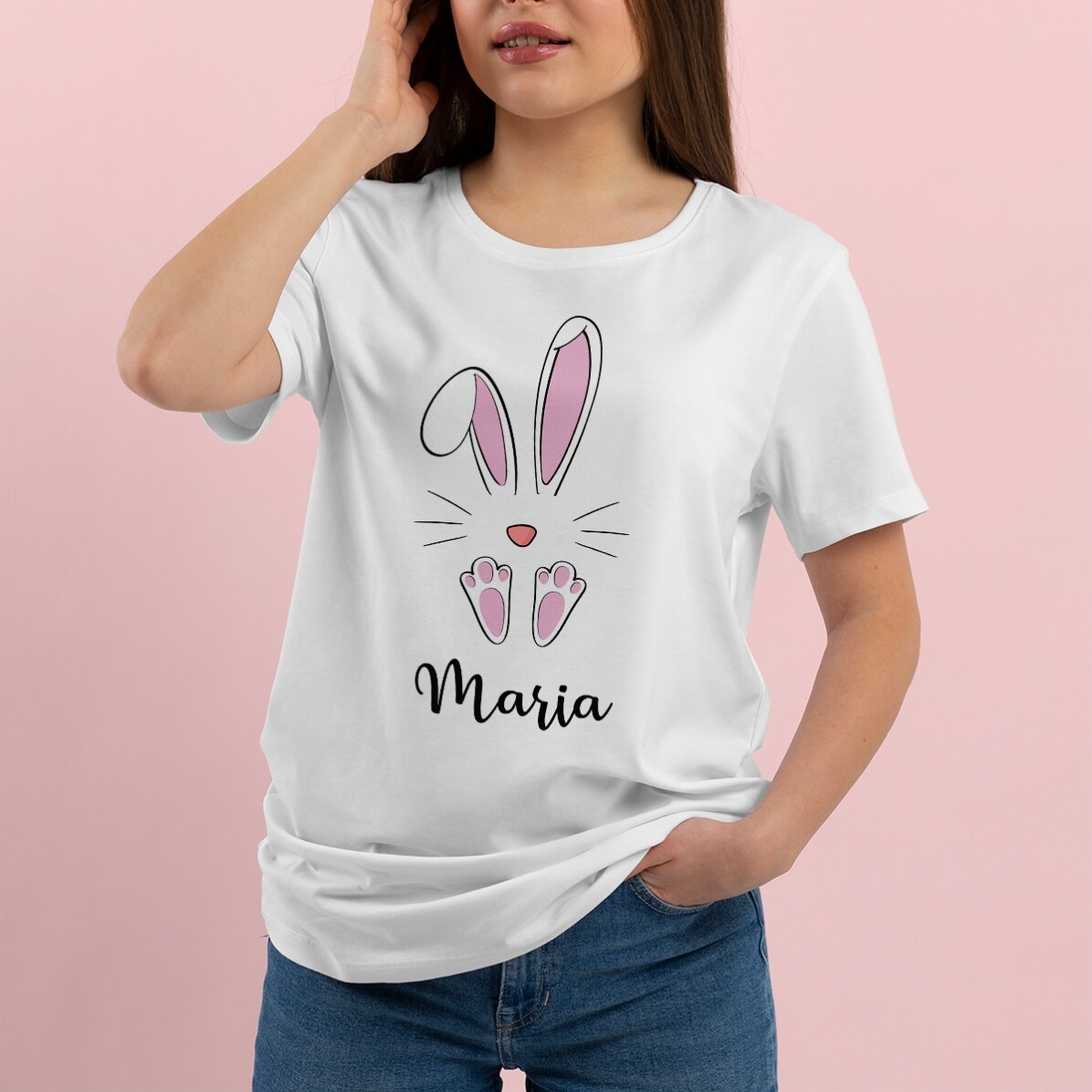 Tricou personalizat cu text - Iepuraș