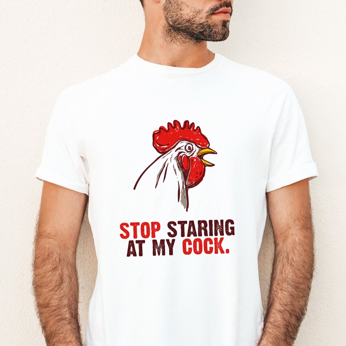 Tricou personalizat cu text - Stop staring