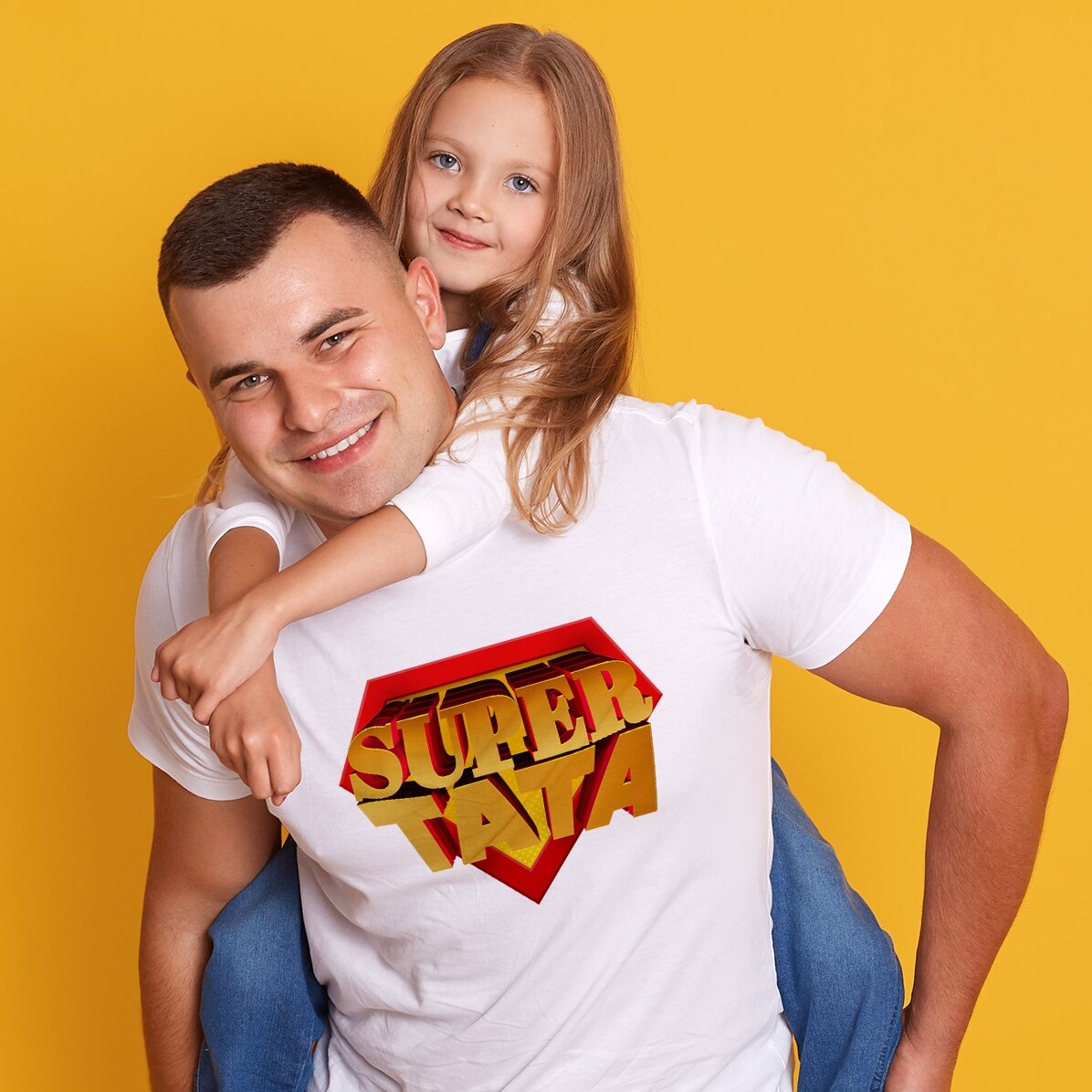 Tricou personalizat cu text - SUPER TATA
