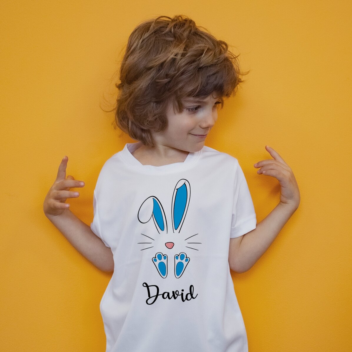 Tricou sport personalizat cu nume - Iepuraș