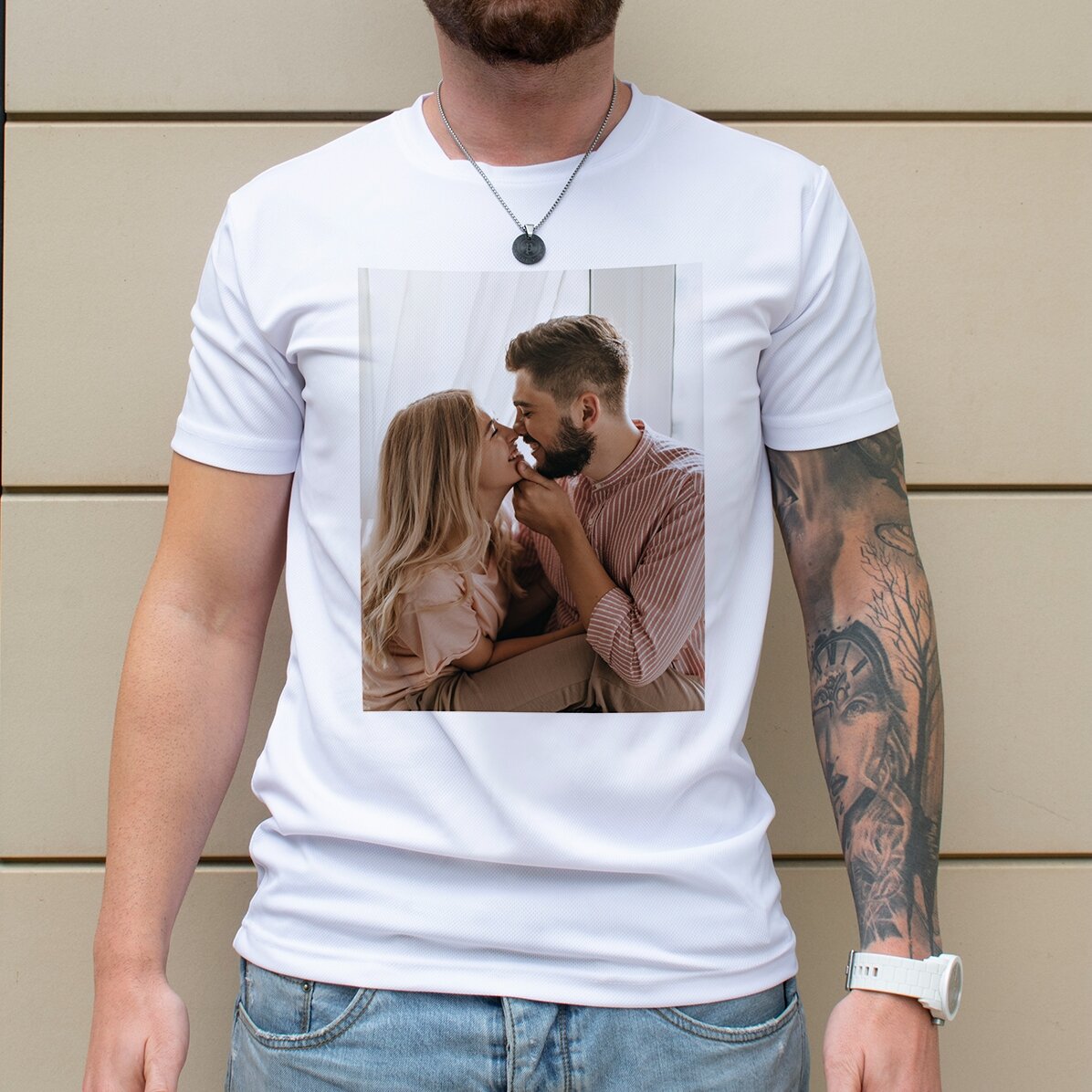 Tricou sport personalizat cu poză portret
