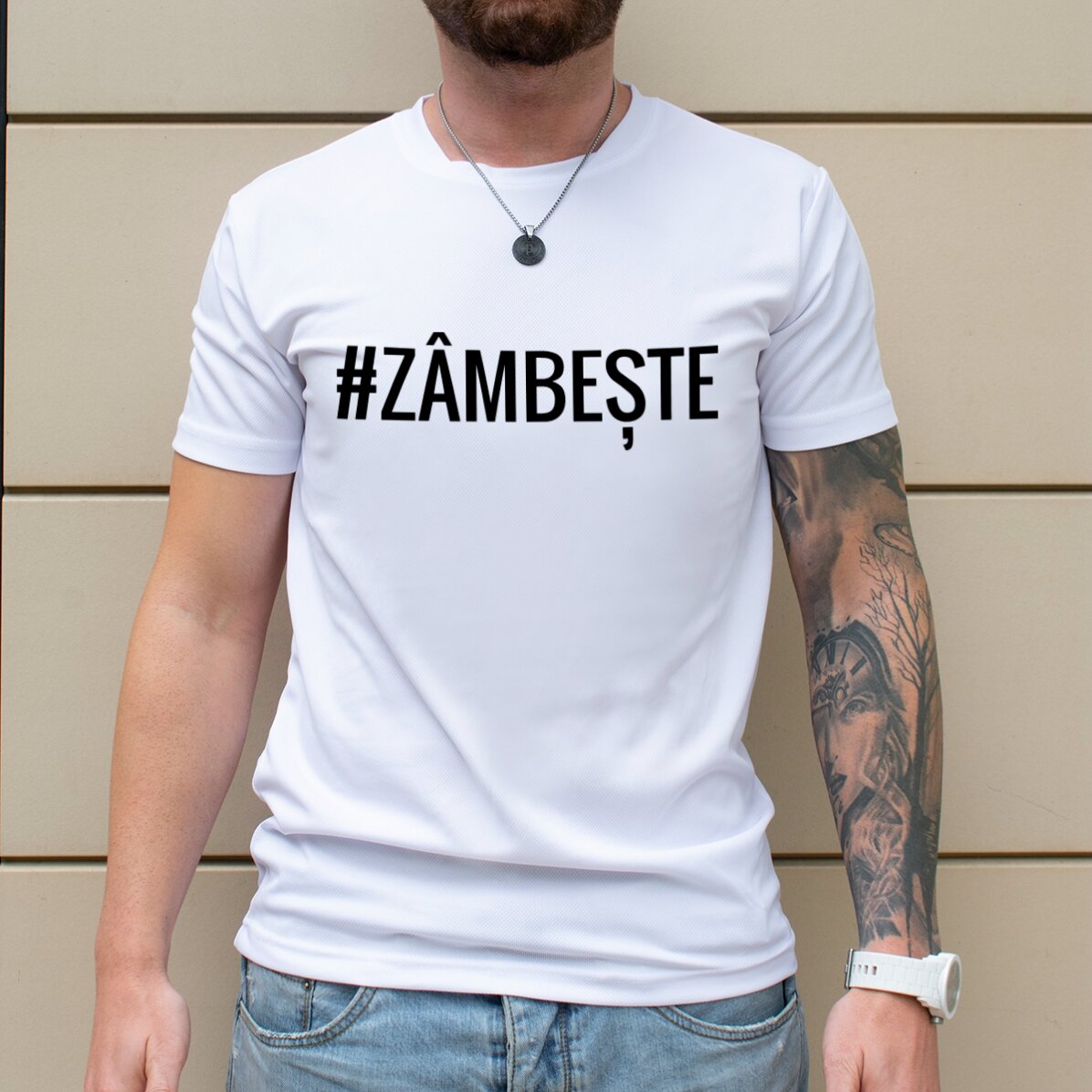 Tricou sport personalizat cu text