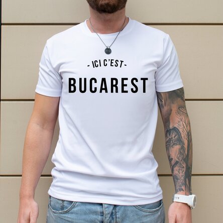 Tricou sport personalizat pe față cu mesaj
