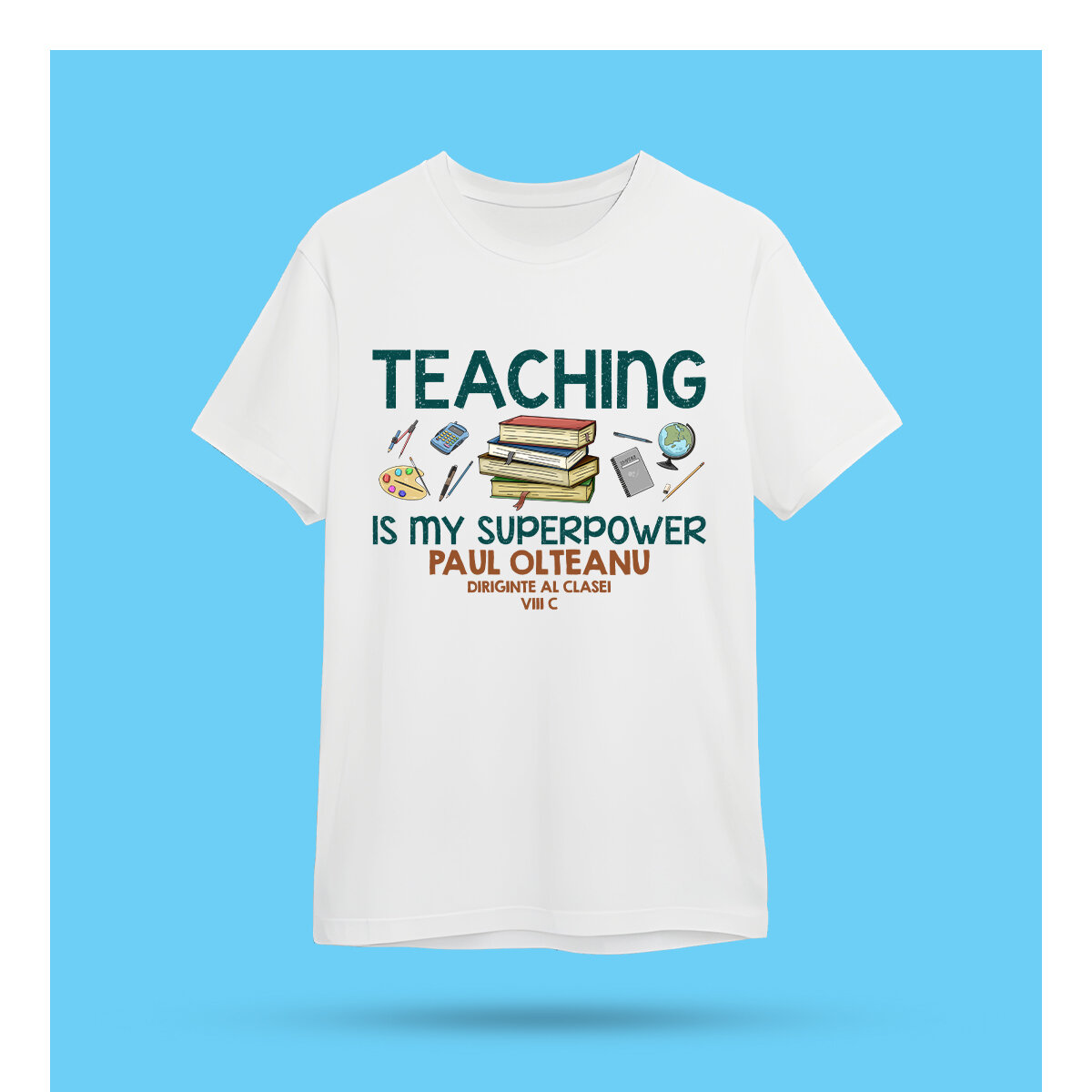 Személyre szabott pólók tanároknak