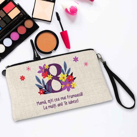 Trusă make-up personalizată cu text - 8 Martie