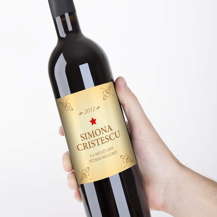 Vin personalizat - Classic Birthday