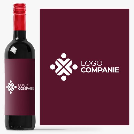 Vin personalizat cu logo 