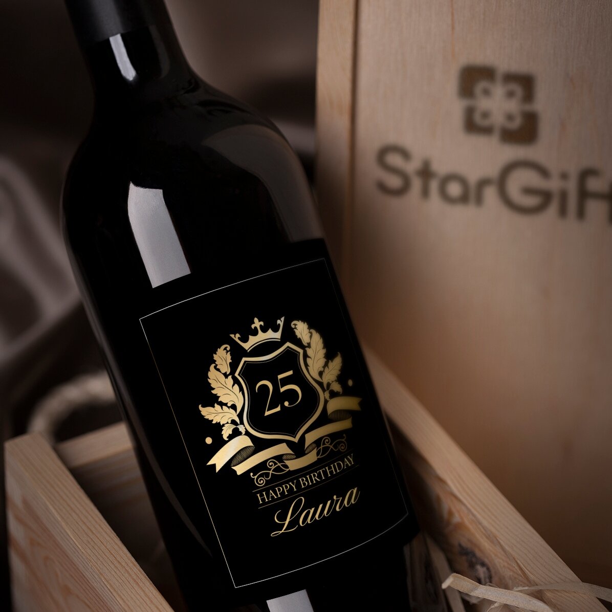 Vin personalizat cu text - Royalty