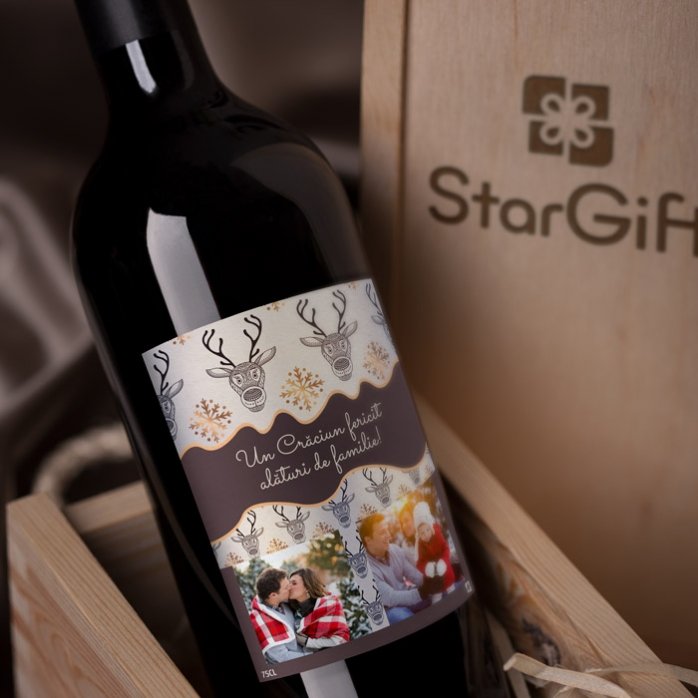 Vin personalizat Golden Antlers