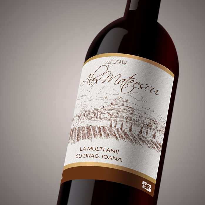 Vin personalizat - premium vintage