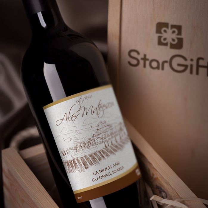 Vin personalizat - premium vintage