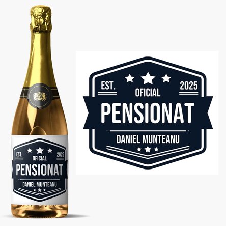 Vin spumant personalizat cu text - Pensionat
