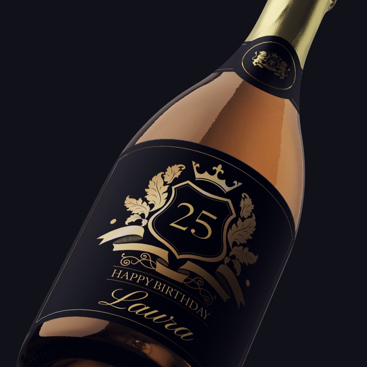 Vin spumant personalizat cu text - Royalty