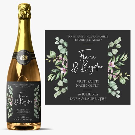 Vin spumant personalizat cu text - Will you be?