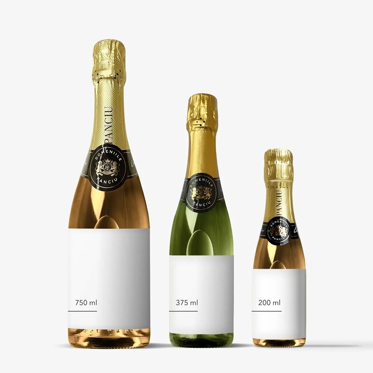 Vin spumant personalizat cu text pentru zi de naștere - Gold